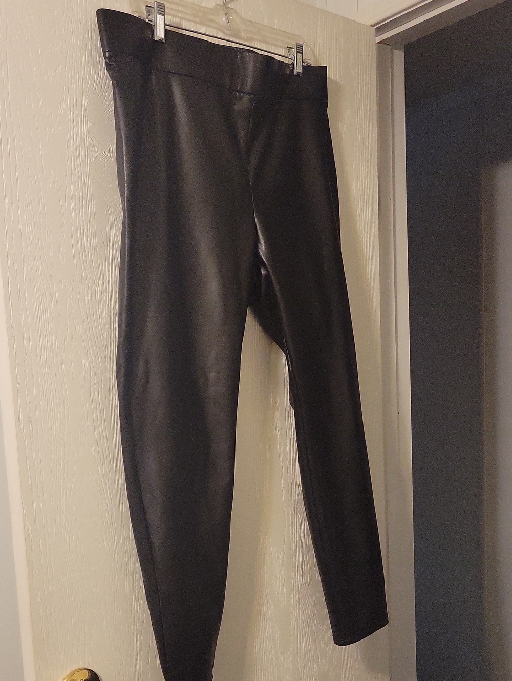 LOFT Black Faux Vegan Leather Leggings